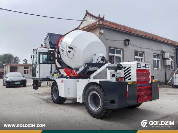 Armenia - 1 Unit LUZUN JBC5500 Self Loading Concrete Mixer Truck