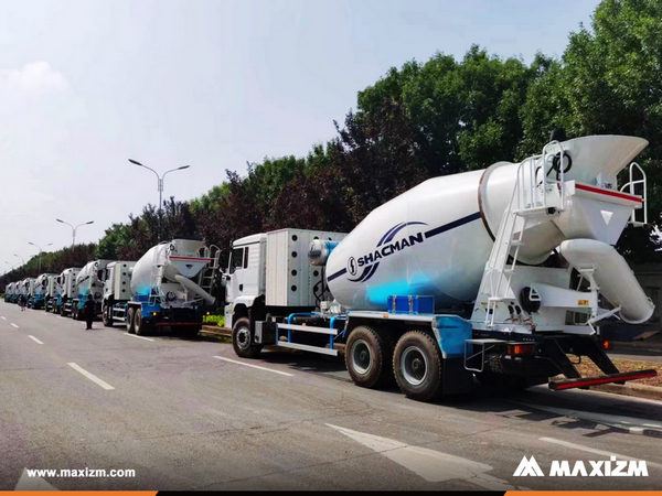 Uzbekistan - 8 Units SHACMAN SX5258GJBHT534T Concrete Mixer Truck 